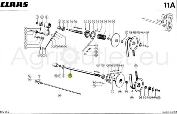 Variator shaft header reel drive 670201 for Claas - Image 2